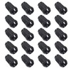 20 Wheel Nuts Black Taper Seat Closed M12 x 1.25
