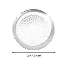 Ciieeo Perforated Pizza Pan Round Pizza Plate Pizza Baking Pan Stainless Steel Pizza Tray for Oven Pizza Pie 10 in