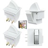 4 Pack - Universal 3 Pin Refrigerator Door Switch Momentary