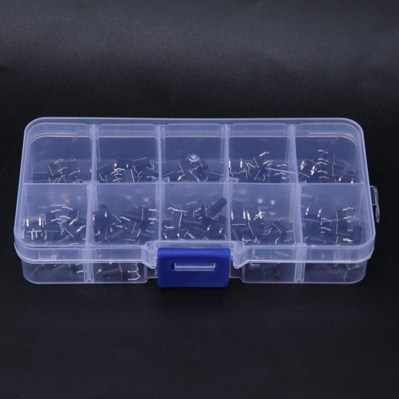 100pcs Tactile Push Button Micro Switch Interruptor de Tacto Momentáneo