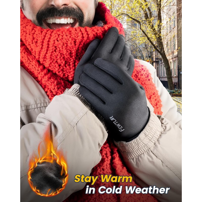 FEWTUR Winter Gloves for Men and Women - Waterproof Thermal