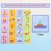 Odoorgames 140 Pcs Translucent Plastic Pattern Blocks,Shape Blocks,Tanagram Puzzles for
