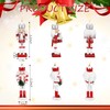 10 Pcs Christmas Nutcracker Ornaments Wooden Nutcracker Hanging Decorations 5