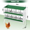 Chicken Nesting Box, 8 Compartment Metal Chicken Nesting Boxes for