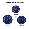 HZDHCLH Wall Clock 8 Inch Silent Non Ticking Quartz Modern