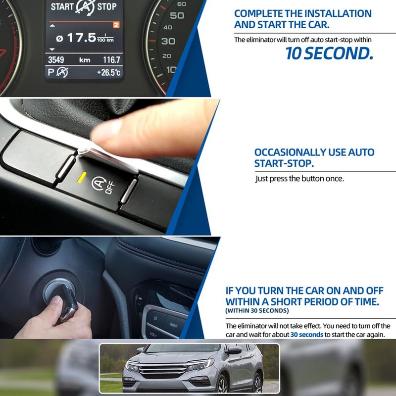 Mingrui test Auto Idle Stop/Start Eliminator for 2016-2018 Honda Pilot,