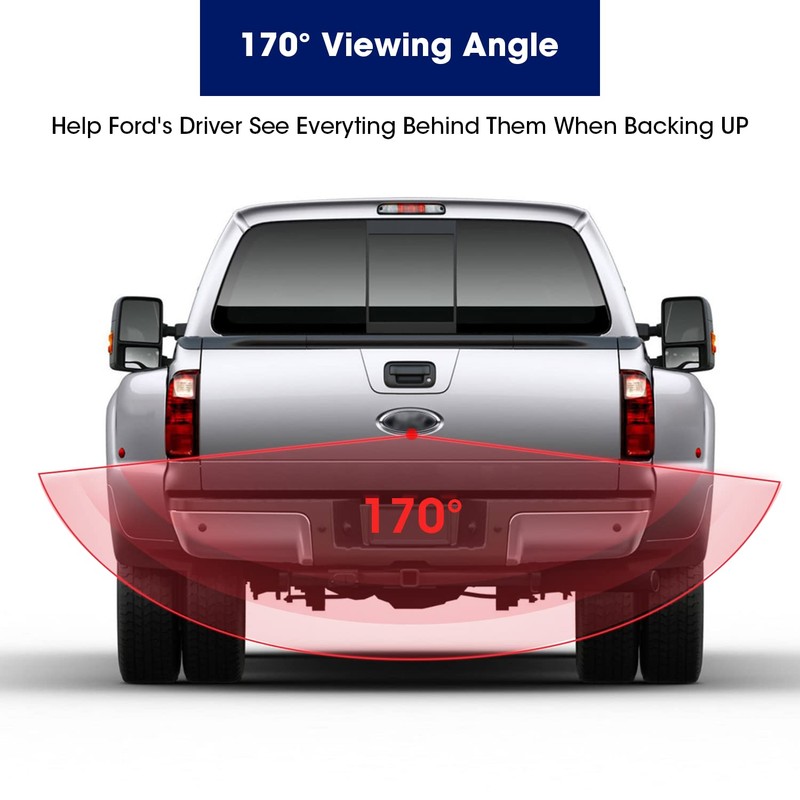 LEADSIGN Aftermarket Emblem Backup Camera for F150 F250 F350 F450