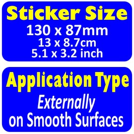 1 x Danger Asbestos Warning Stickers Logo Signs Door Caution Notice Health and Safety Risk Prevention Hazardous Label Office Shop Roof Hotel Warehouse 130mm x 87mm External H9 (1)