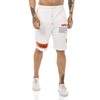 Redbridge Men's Shorts Sweat Pants Jogging Bottoms NASA Logo, cream