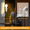 Lybuorze Light Bulb Extender Socket (2-Pack), 19 CM 7.5 Inch
