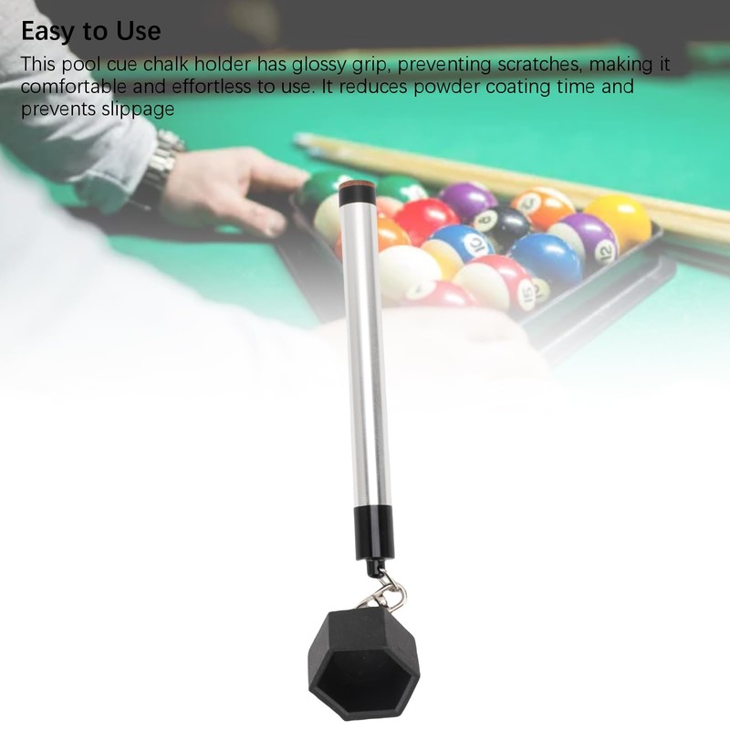 Generic Pool Cue Chalk Holder, 2 in 1 Pool Chalk