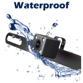 Goodsby Backup Camera HD Rear Front View License Plate Night Vision Waterproof Compatible with Pioneer Car Radio AVH-120BT AVH-210EX AVH-2550NEX AVH-X490BS DMH-WT8600NEX DMH-100BT DMH-160BT, black