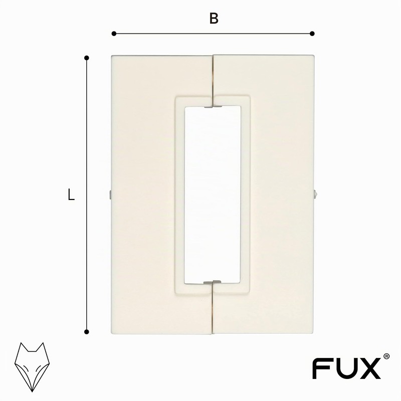 FUX Pack of 2 Single Heating Pipe Rosette for Stand