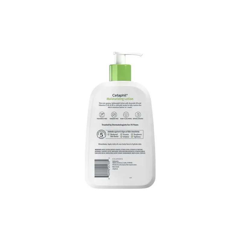 Loción Humectante Cetaphil Piel Sensible Normal Seca 473ml Día Noche