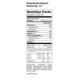 Gingerbread Popcorn Seasoning | Large Shaker | Crafted in Small Batches | Premium | Flavor-Packed Gingerbread Popcorn Seasoning – Ideal for Seasonal Celebrations!