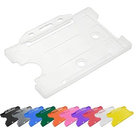 PCL Media ltd Opaque Single Sided ID Card Holders Identity Pass Holder (Holders are Now Bio Degradable) Work ID Card Holder for Lanyard PCL Media ltd