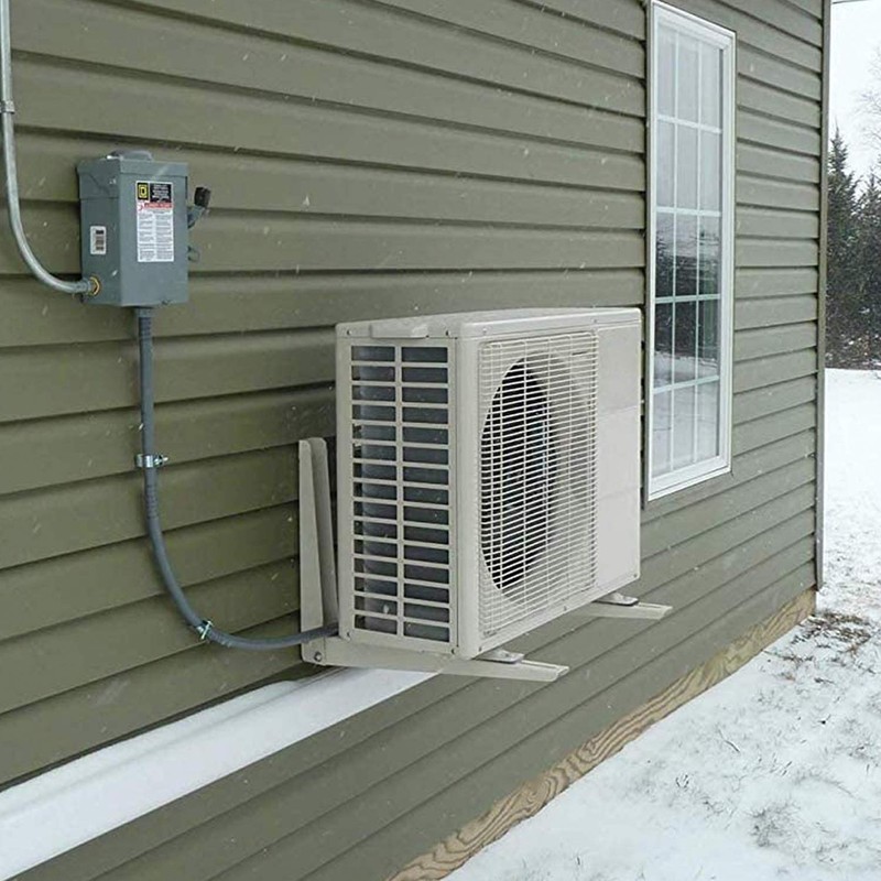 TAKTOPEAK Mini Split AC Bracket: Folding Wall Mount for Ductless