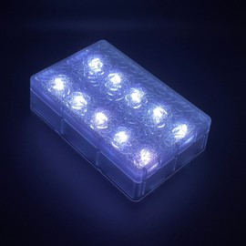 Cold White 6x9 Solar Paver Lights, Decor Pavement, DIY, +24h Lights on, Rechargeable Battery, Strength Polymer, vehicular Traffic and Water Resistent, Perfect for Sidewalk, Driveway, Pool Deck&More