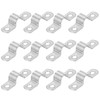 PATIKIL 12mm Rigid Pipe Strap, 12 Pcs 304 Stainless Steel