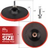 MOGRQAP Sanding Disc Polishing Pad Adapter 150mm Velcro Sanding Disc