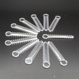 1040 unidades - Lazos de ligadura elastoméricas de ortodoncia, bridas o bandas de ligadura dental. Gomitas o ligas para brackets de ortodoncia. (Transparente)