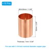 PATIKIL 1-1/4" Copper Coupling Fittings with Sweat Ends, 10 Pcs