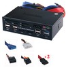 Tccmebius TCC-QL5E 5.25 Inch PC Multifunction Dashboard Media Front Panel,