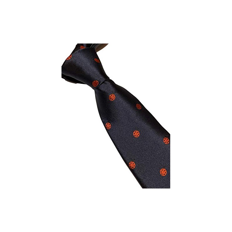 Frederick Thomas navy men-s tie with ladybird embroidered design ladybug