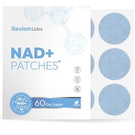 Parches NAD+ para mujeres y hombres – Apoya la vitalidad de energía celular y apoyo de salud de bienestar con nicotinamida más resveratrol CoQ10 NAC y