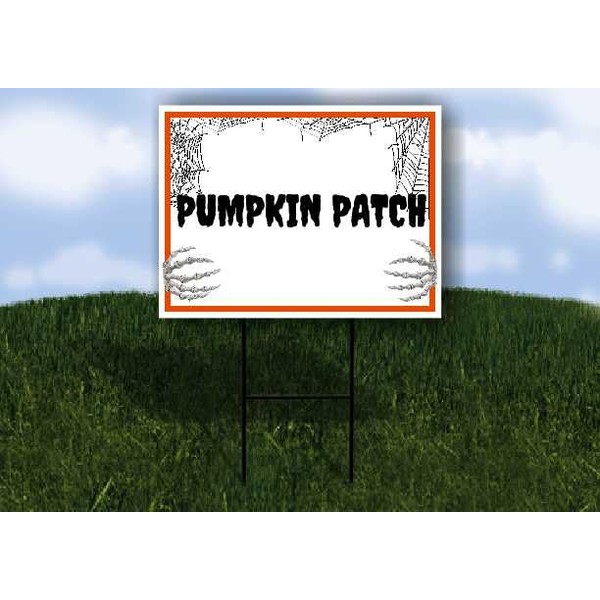 PUMPKIN PATCH Halloween Skeleton No arrow 1 Single Sided 18x24