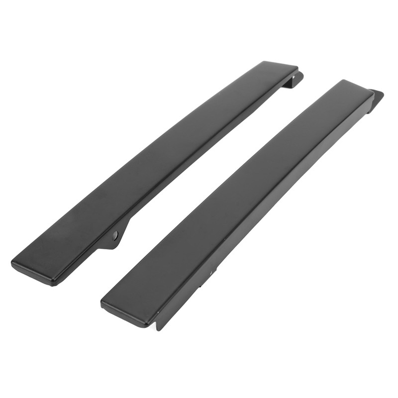 Front Bumper Headlight Trim Panels Black 1 Pair Replacement for
