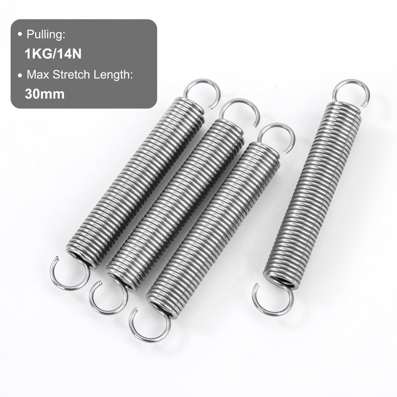 GUNGY Tension Springs with Hooks Stainless Steel Tension Spring 40