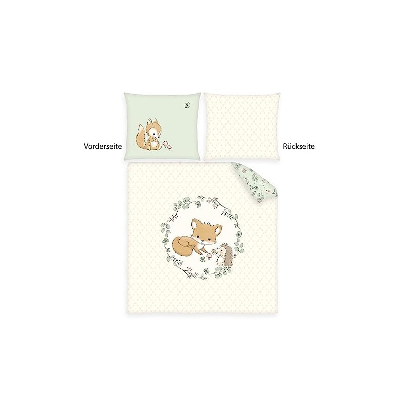 Herding Forest Friends Fox Crib Bedding Set, Pillowcase 35 x