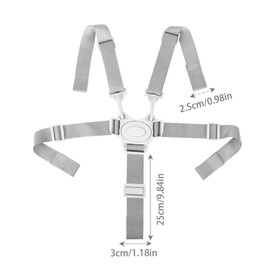 Universal High Chair Straps,Car Seat Straps Anti Escape Adjustable 5 Point Baby Harness Secure Baby Safety Straps for High Chairs and Strollers