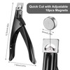 Metal Premium Adjustable Nail Clippers with Magnets Sizers Manicure Sharp