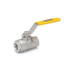 Parker Hannifin V502SS-4 Stainless Steel Industrial Ball Valve, Stainless Steel Seal, Panel Mount, 1/4" Female NPT x 1/4" Female NPT