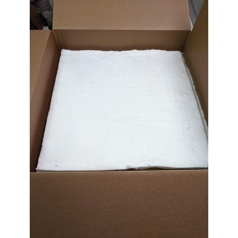 24"x24"x1" Ceramic Fiber Blanket Insulation 6# 2300F for Wood Stoves,