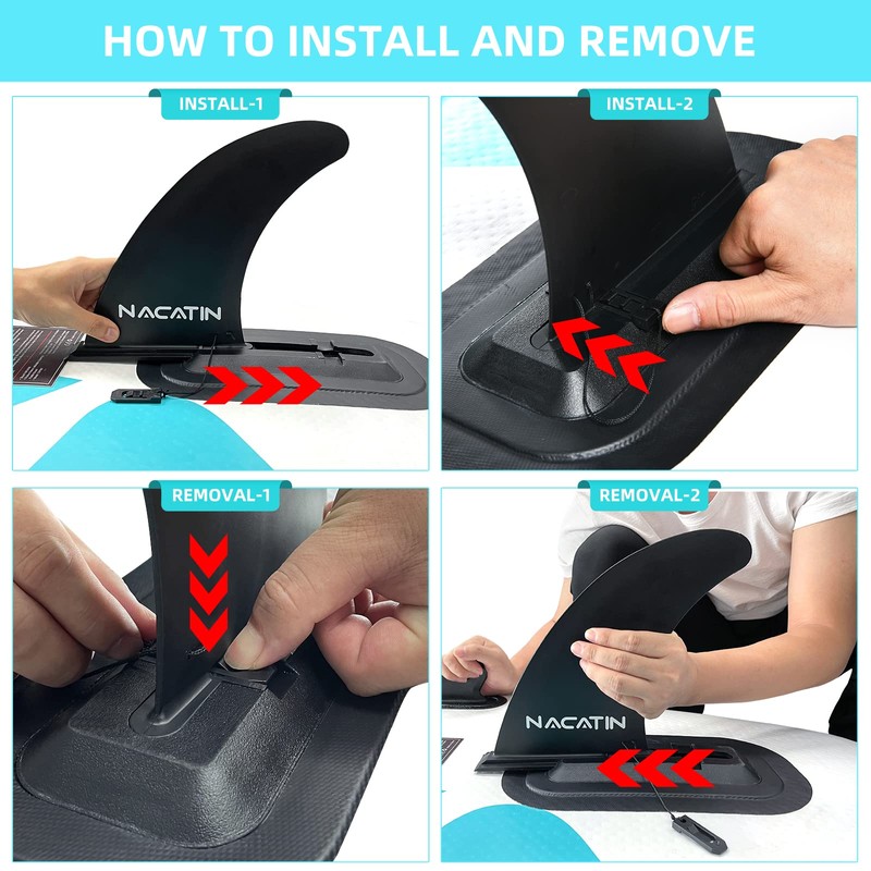 9 inch Replacement Centre Fin for NACATIN Stand Up Paddle