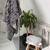 Allure Pack of 2 Barcode Stripe Bath Towels 70 x