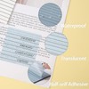 Vsagier Clear Transparent Sticky Notes 3.7"x 2.7", 200 Sheets, 4