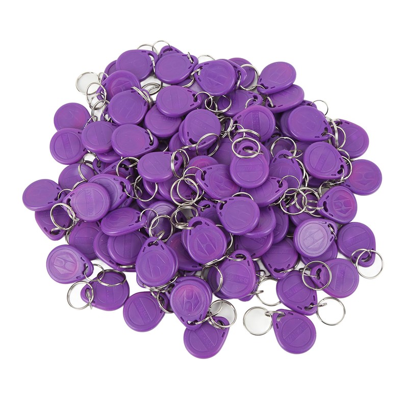 100PCS Door Lock Key Fobs 125KHz Read Only Smart Contactless