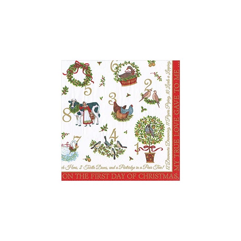 On The 12th Day of Christmas Lunch Napkin