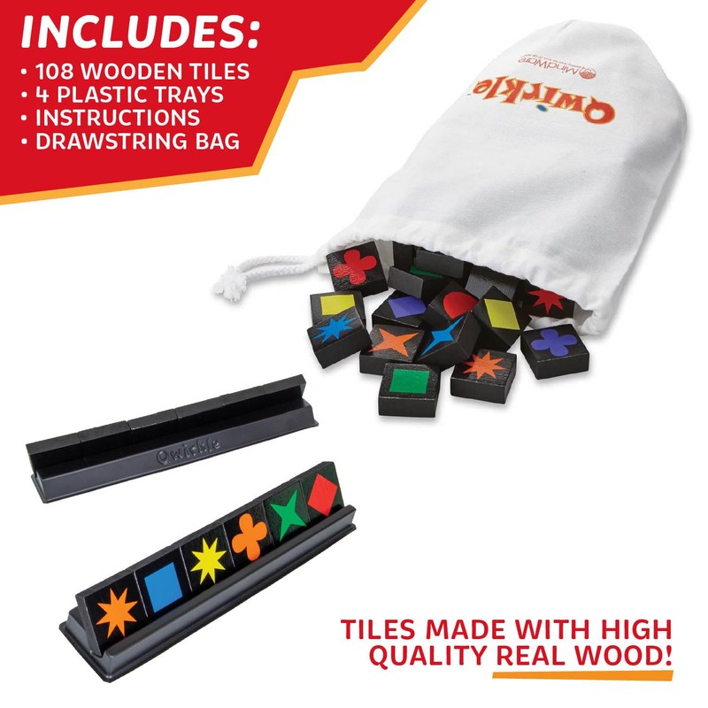 Qwirkle Board Game - Strategy Game for 2-4 Players Ages