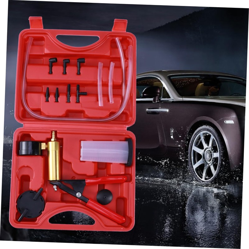 ULTECHNOVO Manual Handheld Oil Vacuum Pump Brake Bleeder Tool Kit