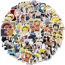 100Pcs Japanese Classic Anime Stickers Waterproof Stickers for Skateboard, Luggage,Helmet,Guitar, Laptop