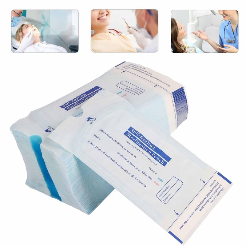 200Pcs/Box Gear Self Sealing Sterilization Bag For Self Sealing Sterilization