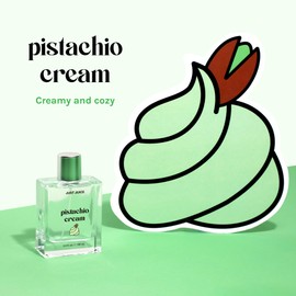 Just Juice Pistachio Cream - Gourmand Perfume for Women and Men - Notes of Pistachio, French Vanilla, and Creamy Woods - 3.4 oz
