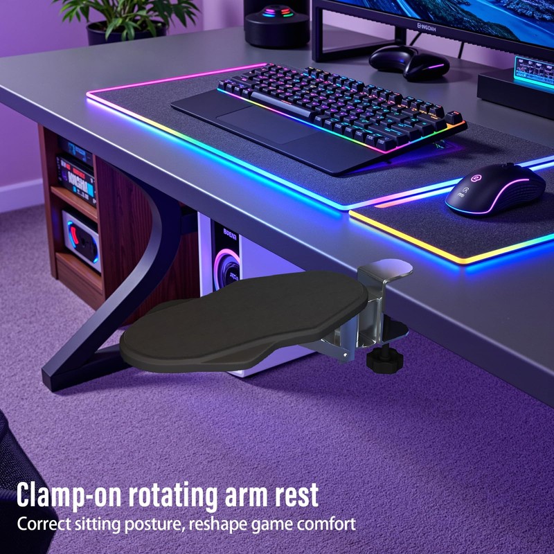 VibeNest Ergonomic Arm/Elbow Rest for Desk - Foldable Rotatable Elbow