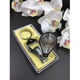 (12) New Quinceañera Recuerdos. My Sweet 15 Princess Celebration Gifts Gold/Silver Plate Nail Clipper Keychain Party Favor