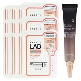 Tony Moly Master Lab Collagen Mask Sheet 30 sheets + Bio EX Cell Peptide Eye Solution / 토니모리 마스터랩 콜라겐 마스크시트 30매+바이오 이엑스 셀 펩타이드 아이솔루션